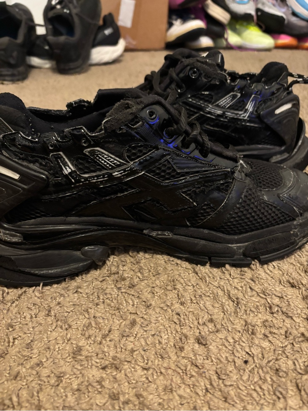 Balenciaga Black Runner Sneakers - Picture 5 of 6